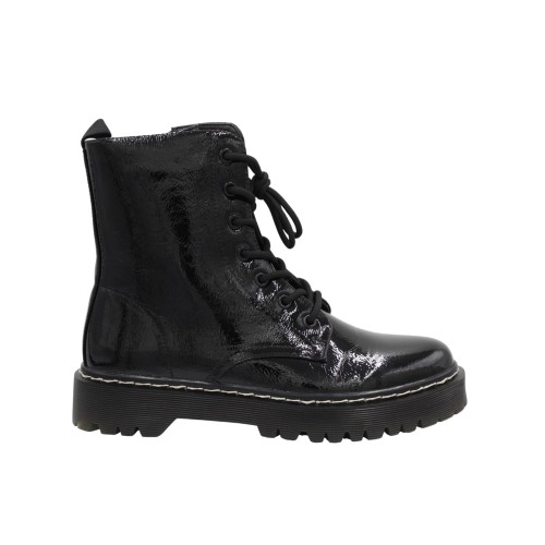 Lakierowane botki damskie Black Patent czarne