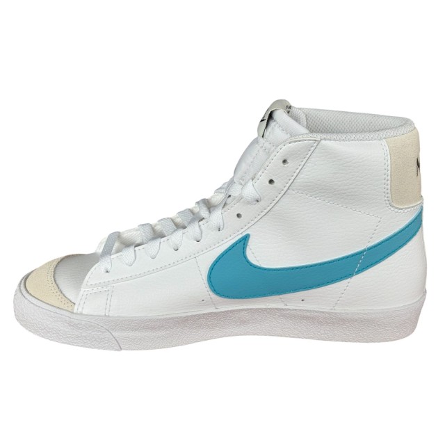 Damskie buty Nike Blazer Mid GS białe sneakersy profil boczny
