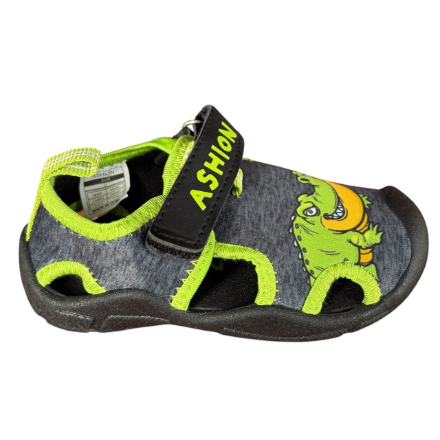 sandały dziecięce Ashion barefoot zielone oddychające na lato