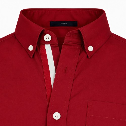 koszula męska bordowa slim elegancka długi rękaw bawełna