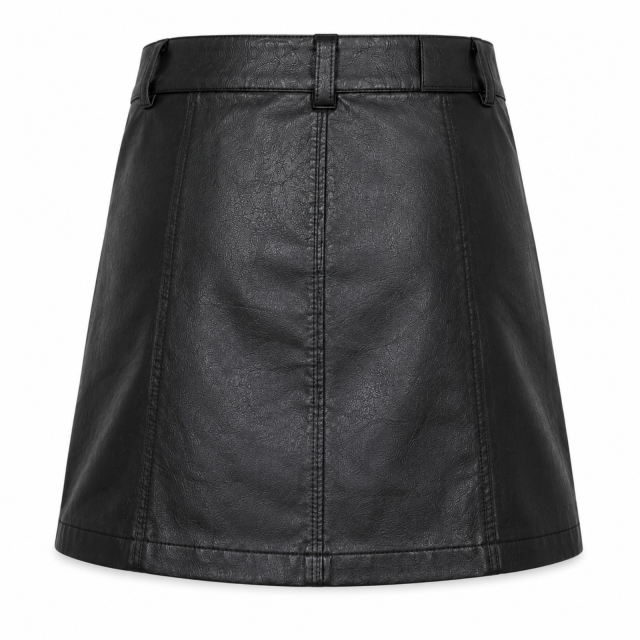 Spódnica damska Leg Vanilla z imitacji skóry czarna S (1).png