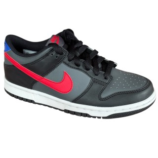 Nike Dunk Low GS 38 24 cm Czarne Szare Czerwone Sneakersy