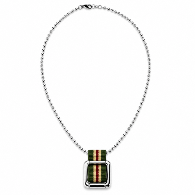 Naszyjnik Sector Jewels Adventure S0L09 zielony – widok całego naszyjnika