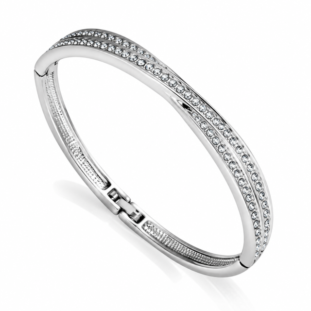 Bransoletka Philip Jones srebrna z kryształami Swarovski®