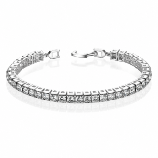 Bransoletka kwadratowa Philip Jones z kryształami Swarovski® 18 cm