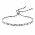 Bransoletka przyjaźni Philip Jones Swarovski regulowana 12–24 cm