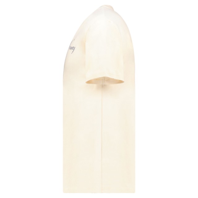 Koszulka męska Geographical Norway Illumine Cream DB Men – widok z boku