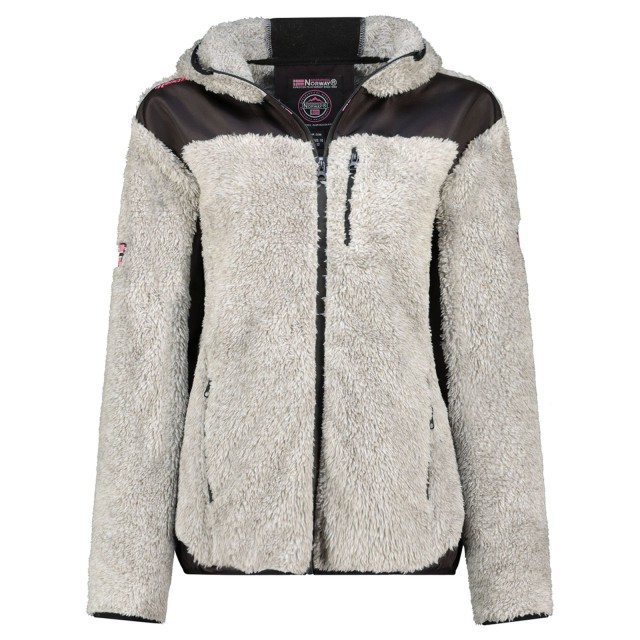Szary polar damski Geographical Norway Telodia Lady – widok z przodu