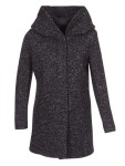 Płaszcz damski wełniany z kapturem grafitowy ciepły elegancki XL OUTLET Only