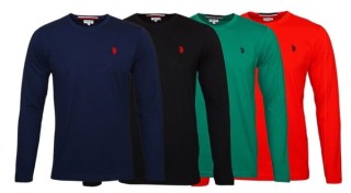 Koszulka męska z długim rękawem U.S. POLO ASSN.  w 3 kolorach