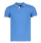 Męska koszulka polo Ombre niebieska L