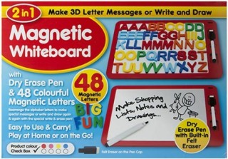 Magnetyczna tablica 2 w 1 z literami