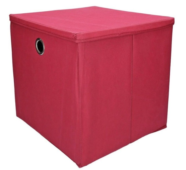 Materiałowe pudełko rozkładane z wiekiem 33 x 33 cm.jpg