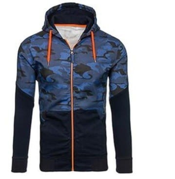 Bluza męska z kapurem rozpinana moro Balotti z kieszeniami