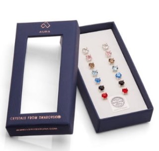 Zestaw kolczyków Aura z kryształkami Swarovskiego