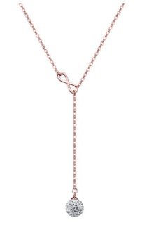 Naszyjnik Philip Jones Infinity z kryształami Swarovski