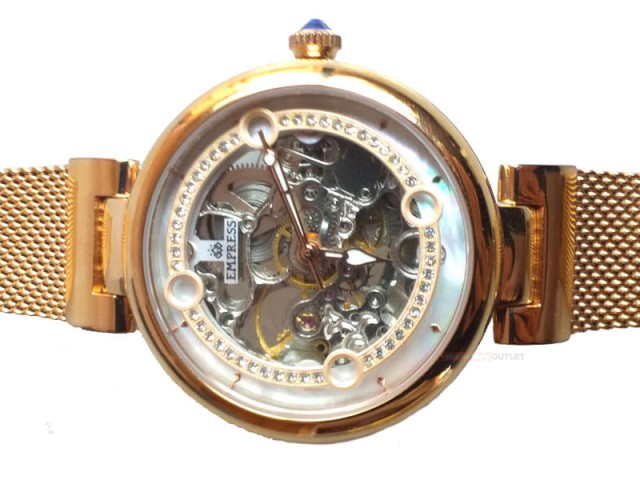 Tarcza zegarka Empress Adelaide Automatic Skeleton – widok z przodu