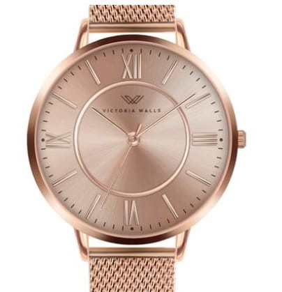 Tarcza zegarka Victoria Walls VAA-3214 rose gold – zbliżenie