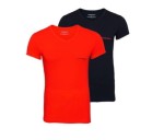 Emporio Armani - 2 Pack V-neck T-Shirt czarny/ czerwony
