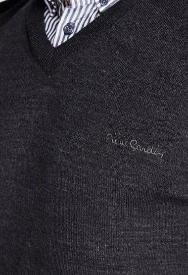 Pierre Cardin sweter z wstawka koszulową 3.jpg
