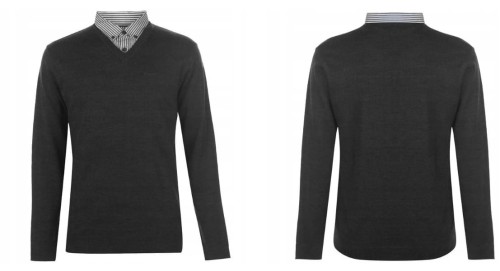 Pierre Cardin sweter z wstawka koszulową 1.jpg