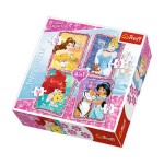 Puzzle Trefl 4w1 - Księżniczki Disneya z przyjaciółmi  