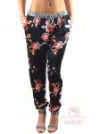 Damskie spodnie w kwiaty