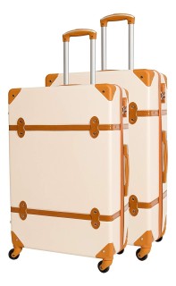 Zestaw 2 walizek Compagnie Du Bagage w kolorze jasno beżowym