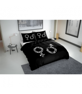 Pościel Symbols Zebra 140 cm x 200 cm + poszewka 70 cm x 60 cm Lightlife