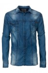 Koszula męska Cipo&Baxx jeansowa XXXL