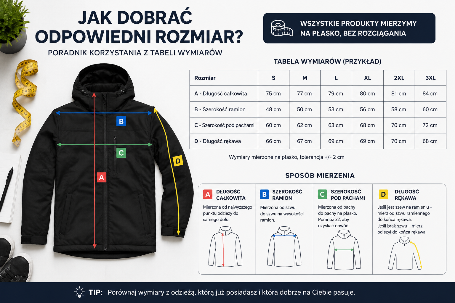 Jak Wybrać Odpowiedni Rozmiar Odzieży? Poradnik Korzystania z Tabeli Wymiarów